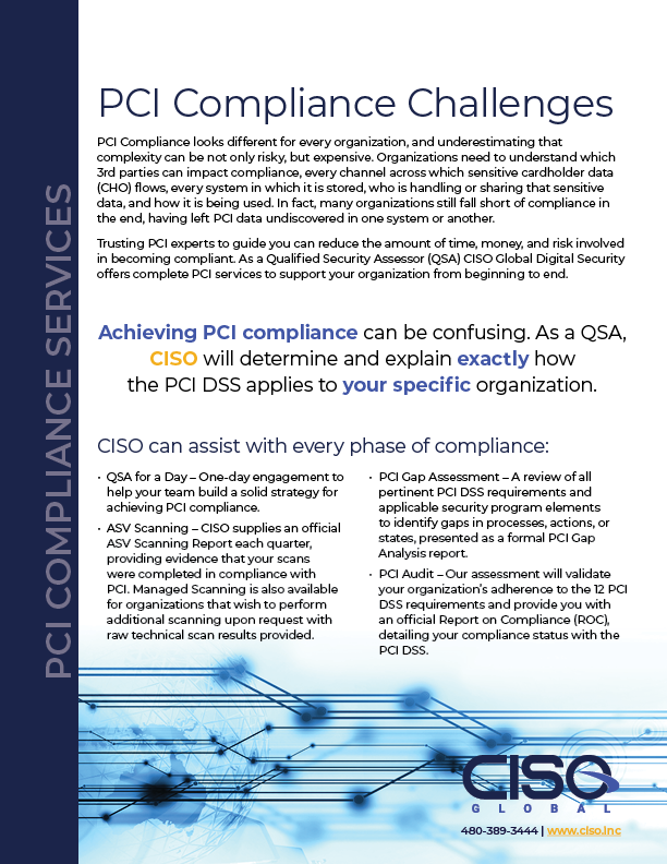 PCI — Payment Card Industry Compliance — Service Overview