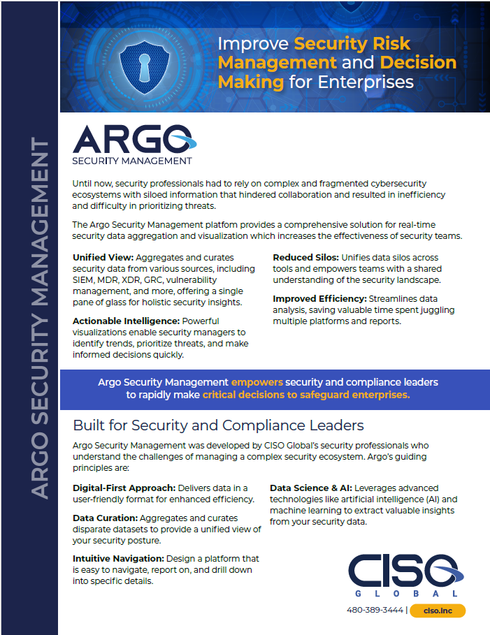 Argo Security Management – Service Overview